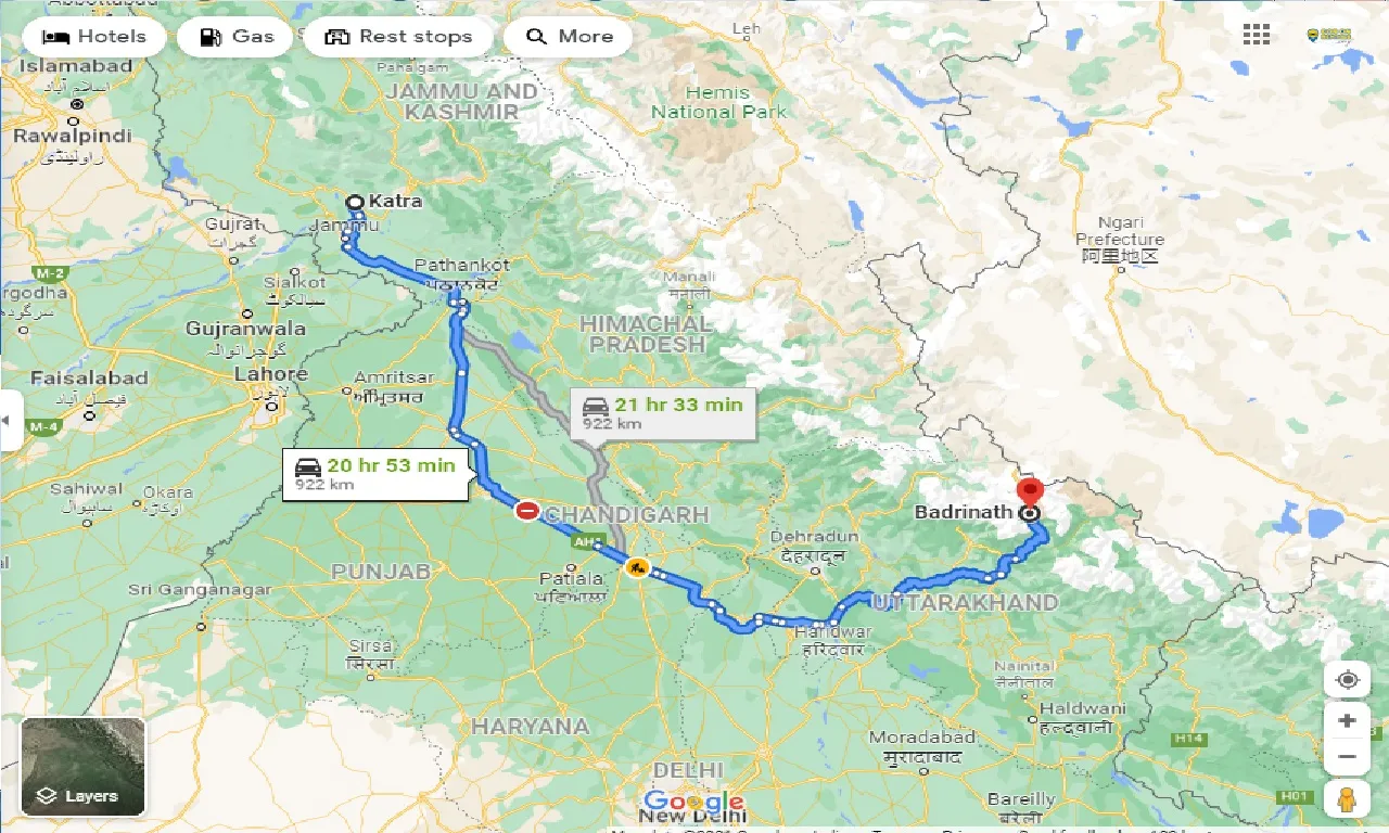 katra-to-badrinath-one-way