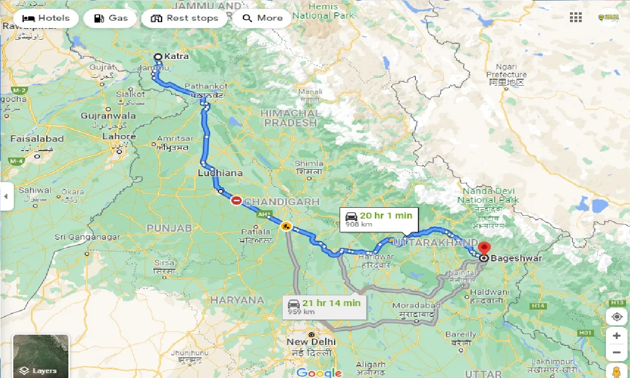 katra-to-bageshwar-one-way