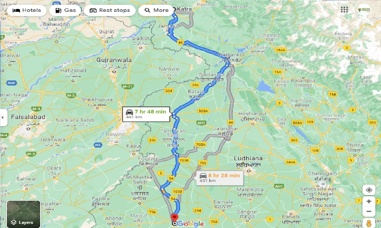 katra-to-bhatinda-taxi