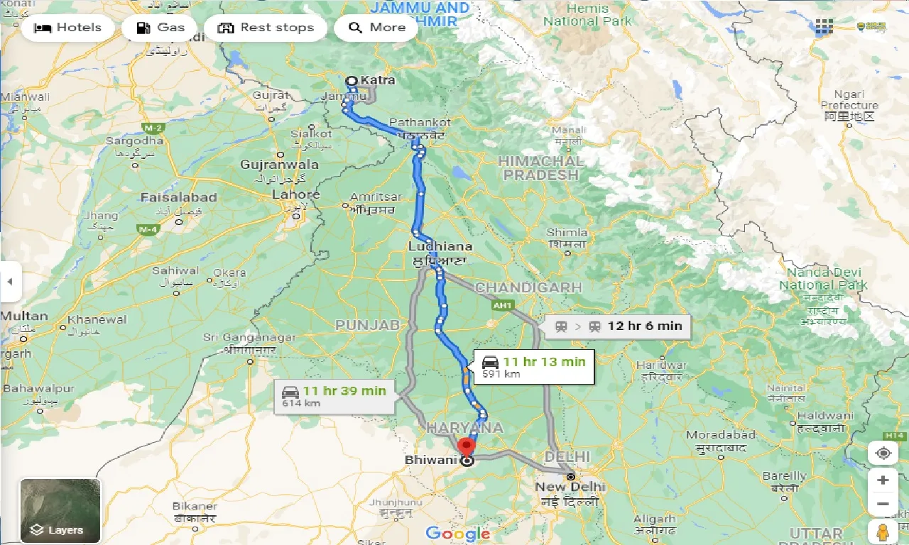 katra-to-bhiwani-taxi