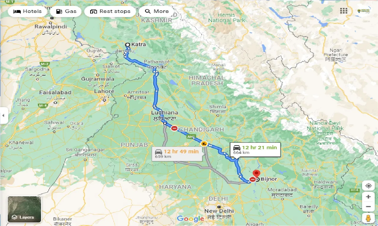 katra-to-bijnor-taxi