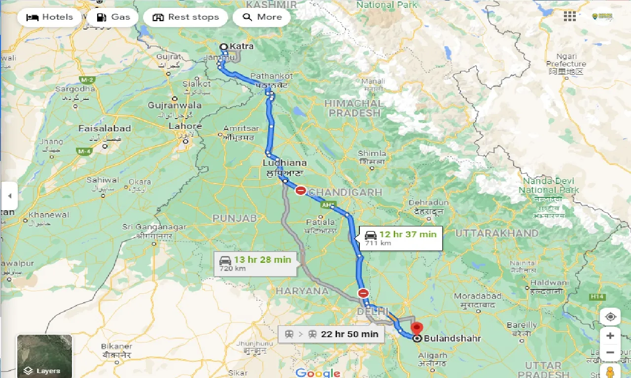 katra-to-bulandshahr-taxi