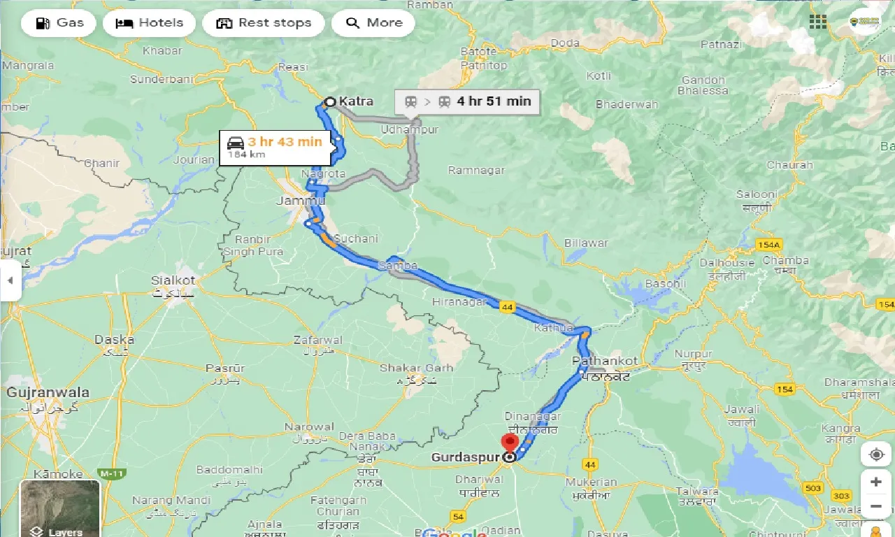 katra-to-gurdaspur-one-way