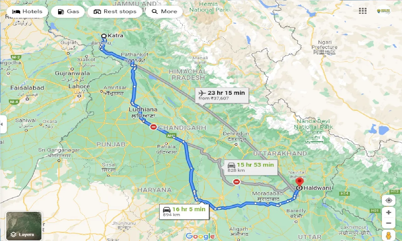 katra-to-haldwani-taxi