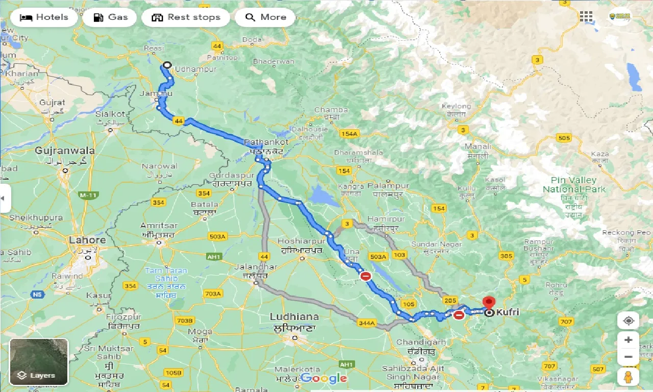 katra-to-kufri-one-way
