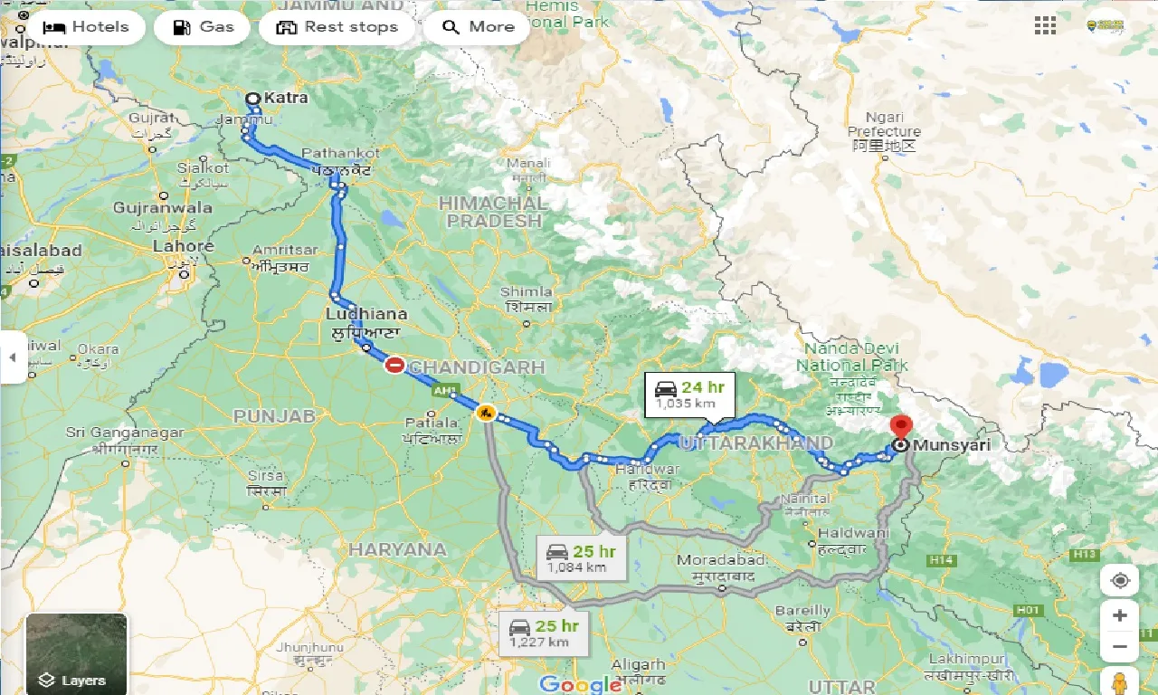 katra-to-munsyari-one-way