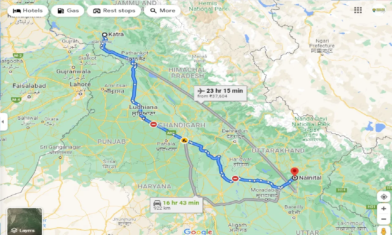 katra-to-nainital-one-way