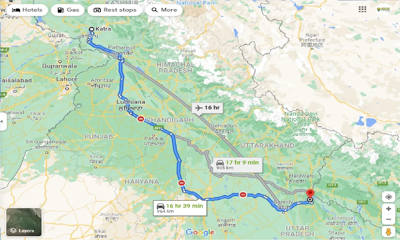 katra-to-pilibhit-tiger-reserve-taxi