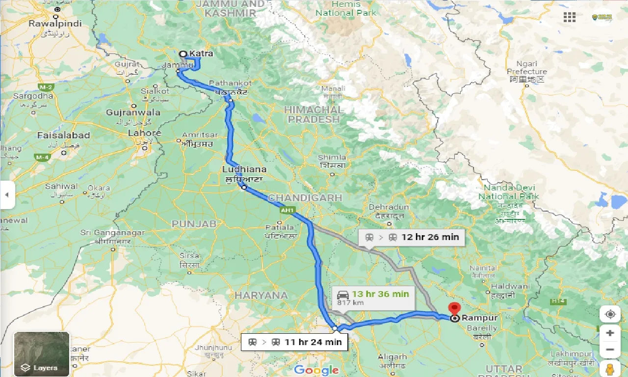 katra-to-rampur-one-way