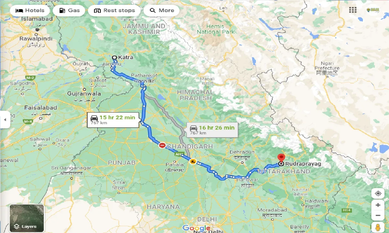 katra-to-rudraprayag-one-way
