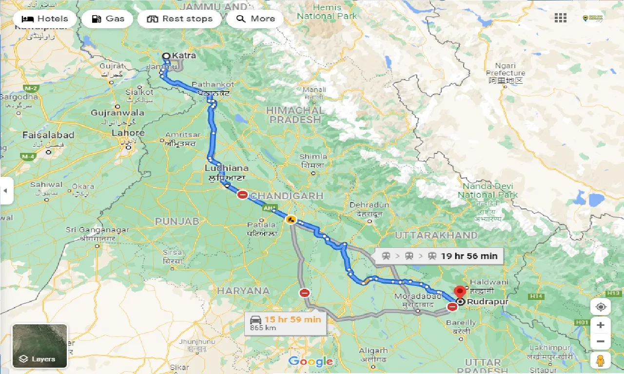 katra-to-rudrapur-taxi