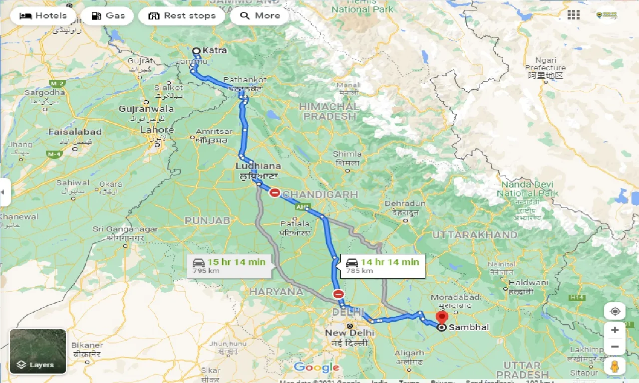 katra-to-sambhal-taxi