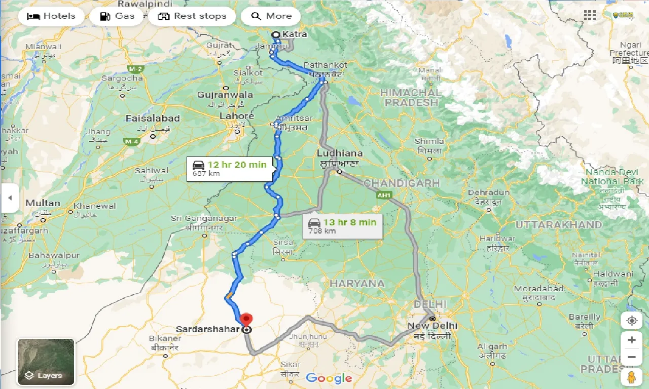 katra-to-sardarshahar-taxi