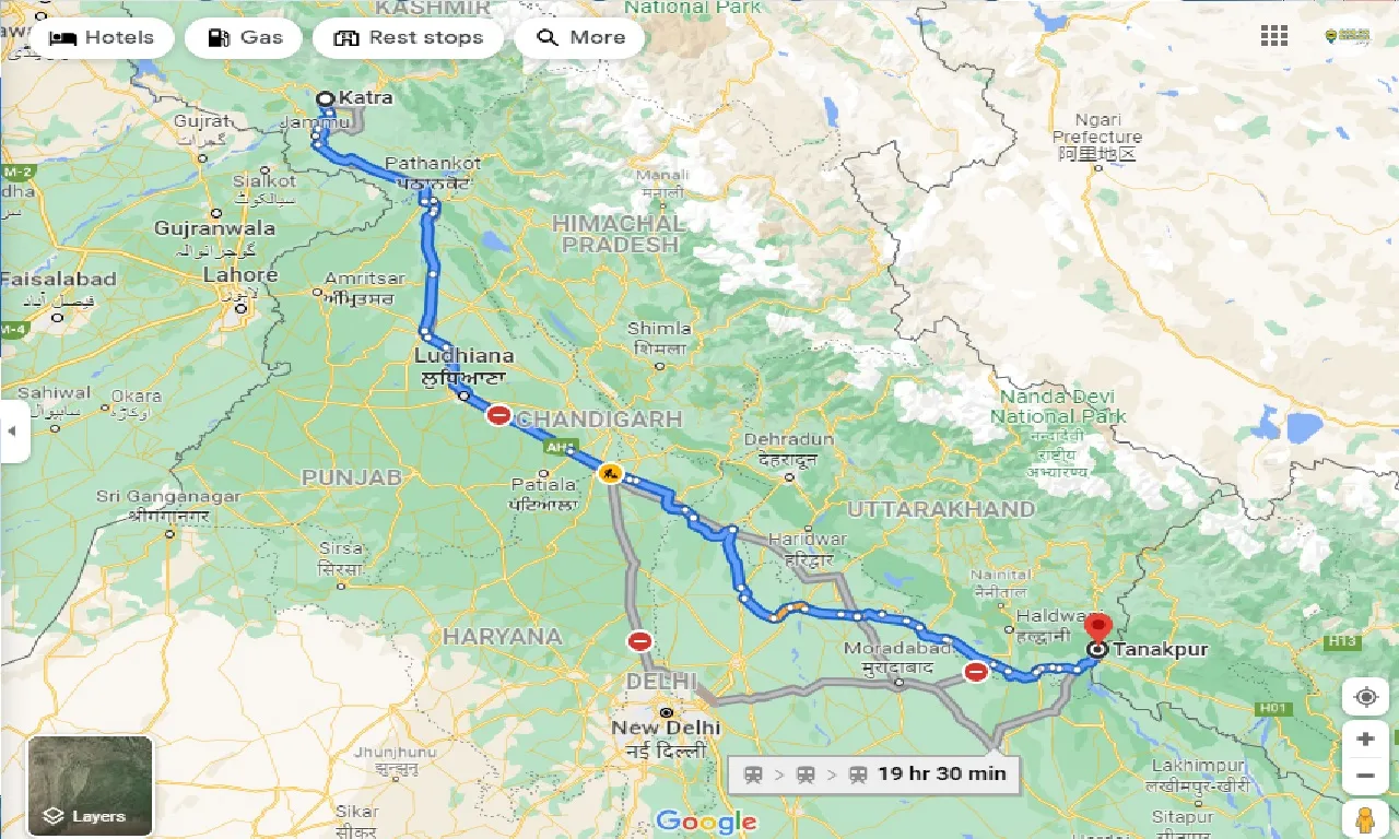 katra-to-tanakpur-taxi