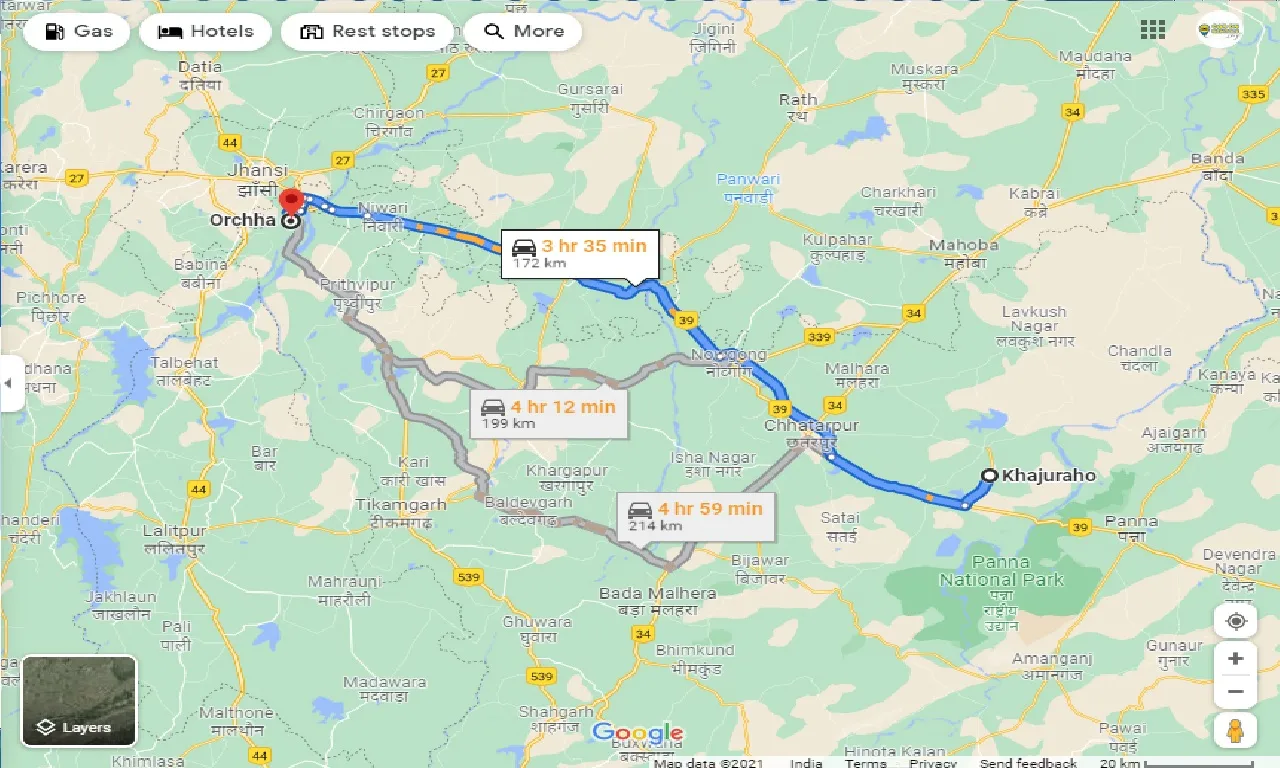 khajuraho-to-orchha-one-way