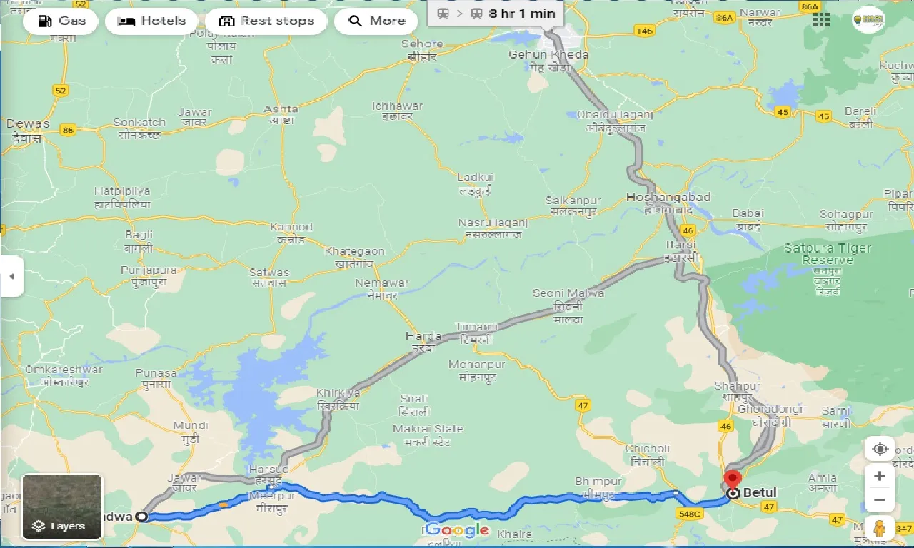 khandwa-to-betul-round-trip