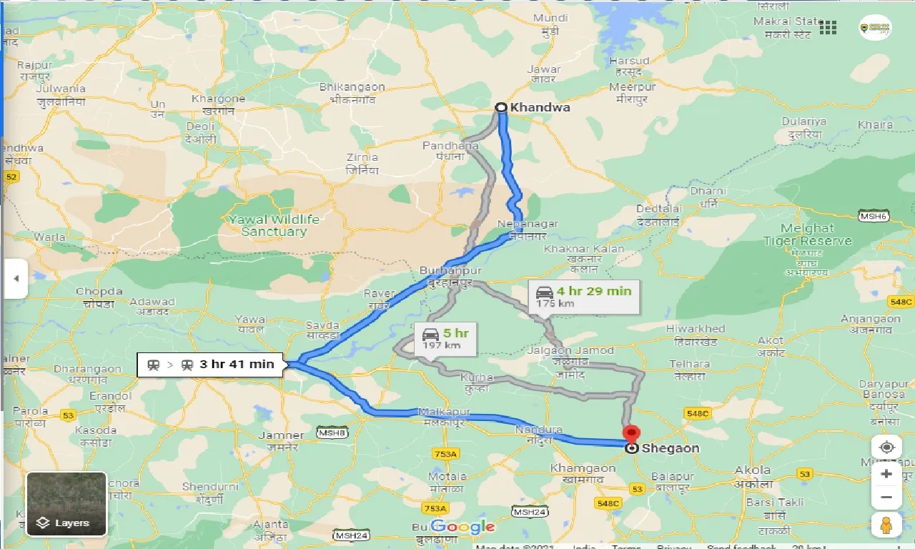 khandwa-to-shegaon-one-way