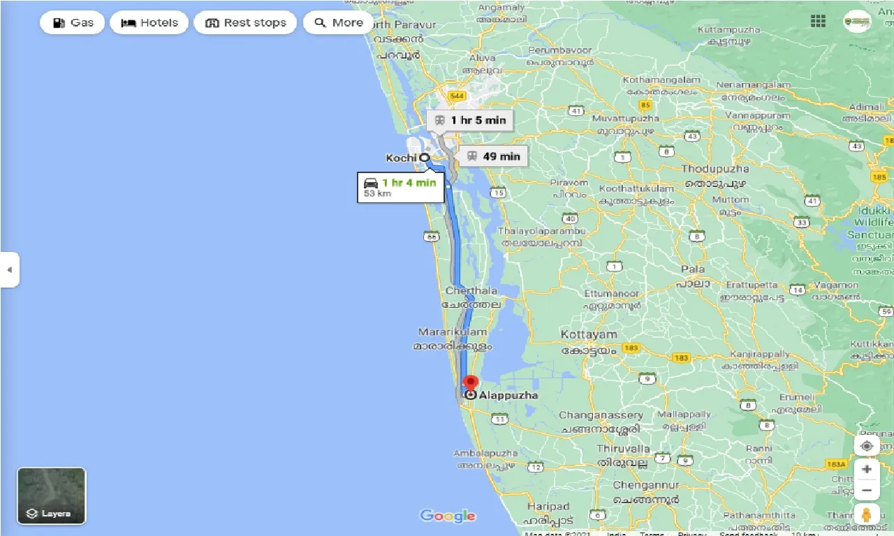 kochi-to-alleppey-one-way