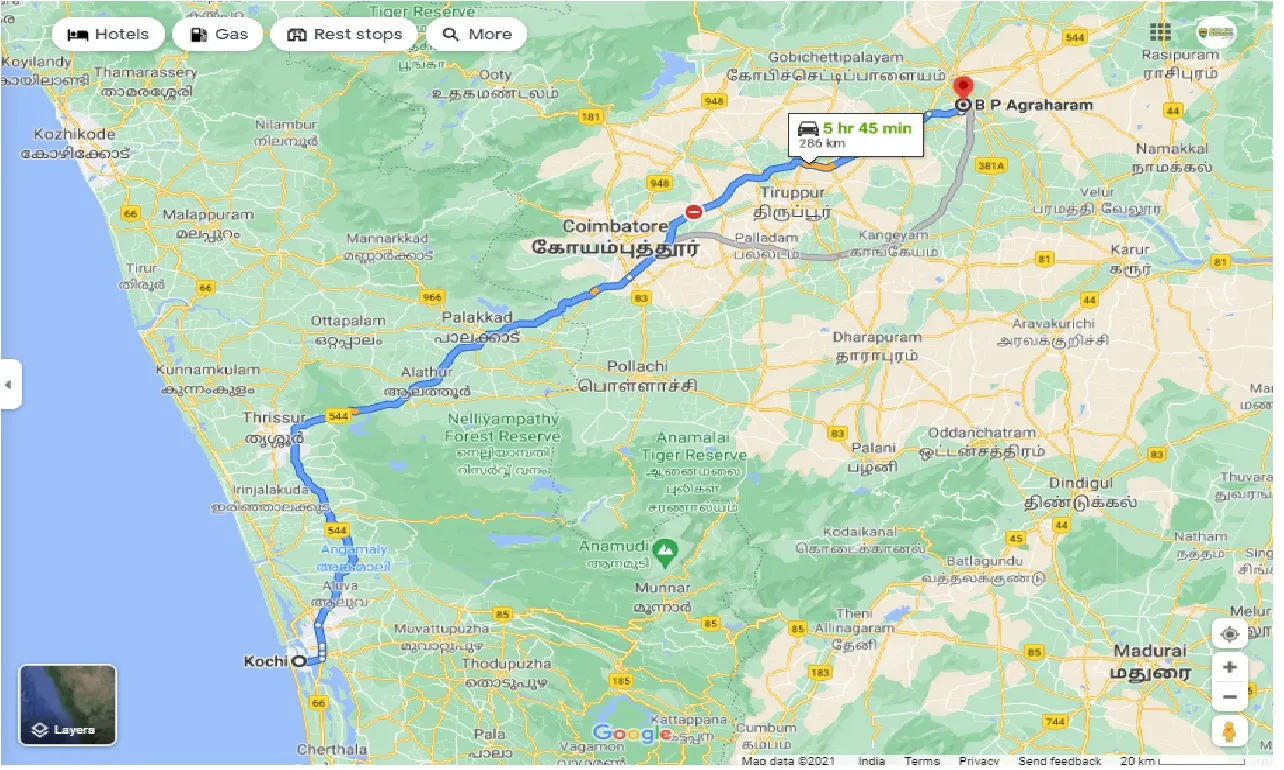 kochi-to-brahmana-periya-agraharam-round-trip