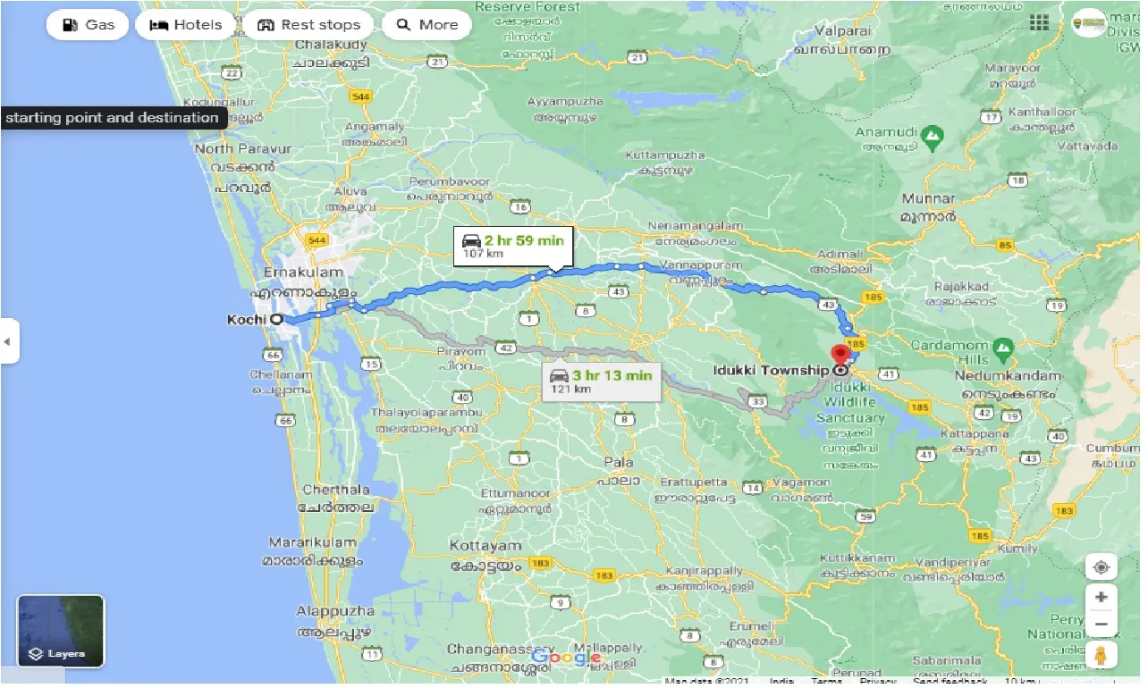 kochi-to-idukki-round-trip