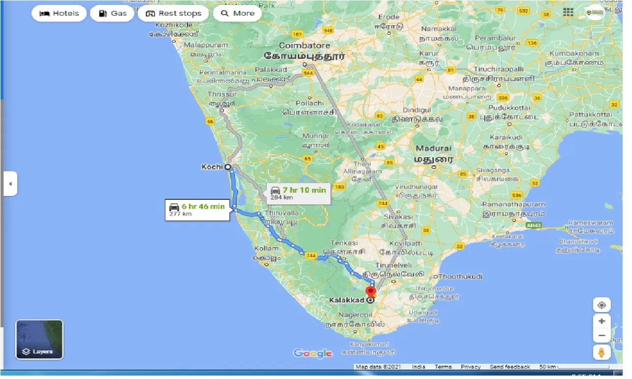 kochi-to-kalakad-round-trip