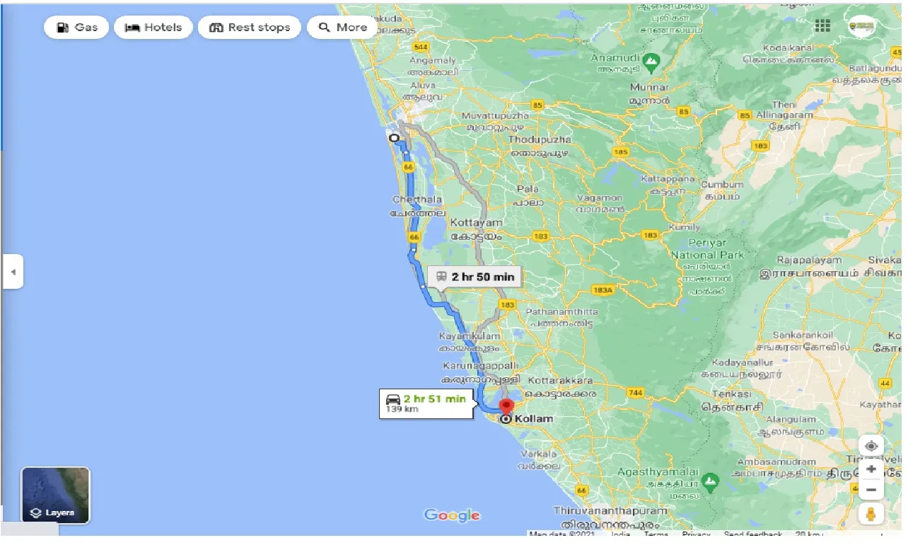 kochi-to-kollam-one-way