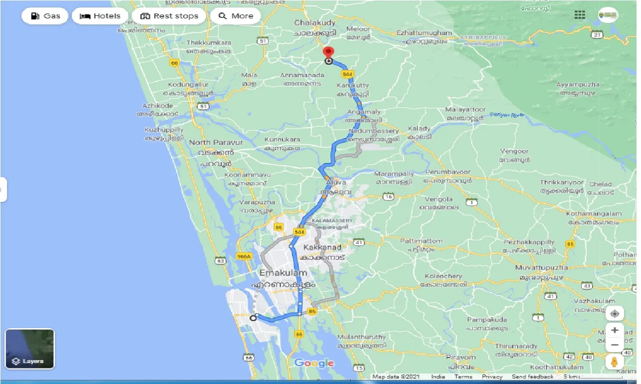 kochi-to-koratty-round-trip
