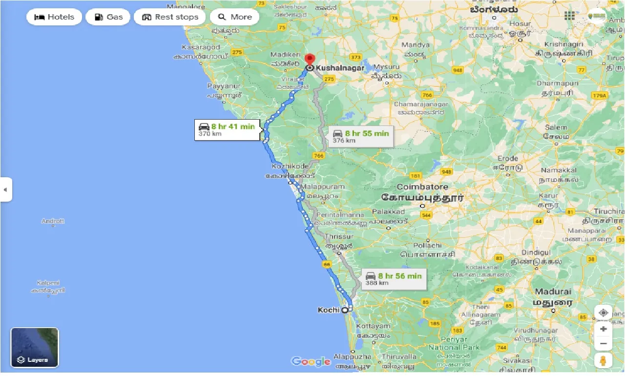 kochi-to-kushalnagar-one-way