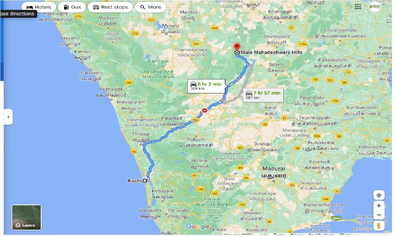 kochi-to-male-mahadeshwara-hills-round-trip