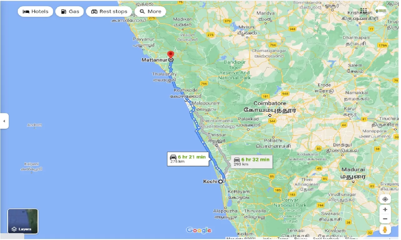 kochi-to-mattannur-round-trip