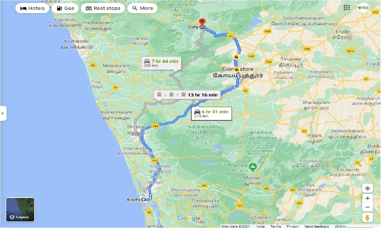kochi-to-ooty-round-trip
