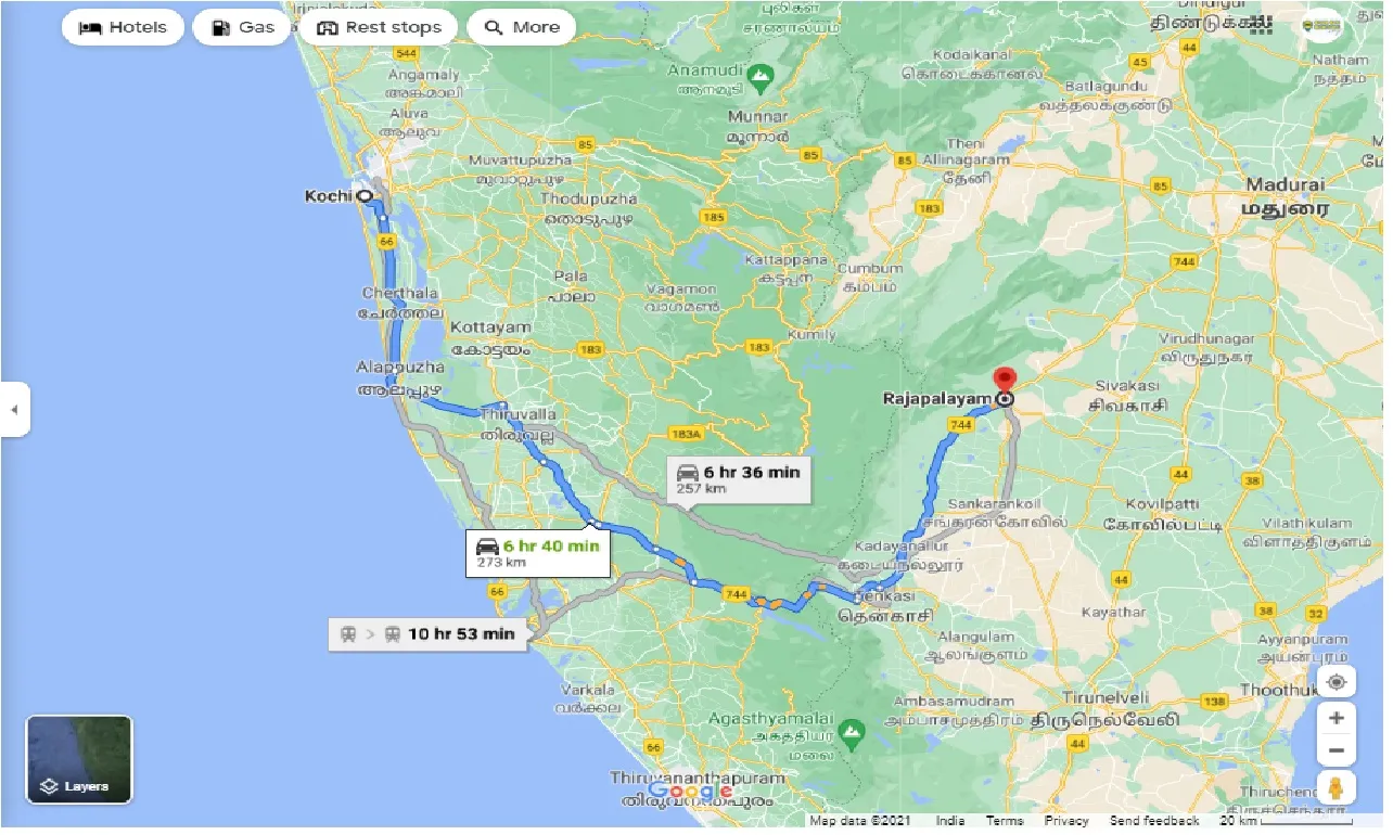 kochi-to-rajapalayam-one-way