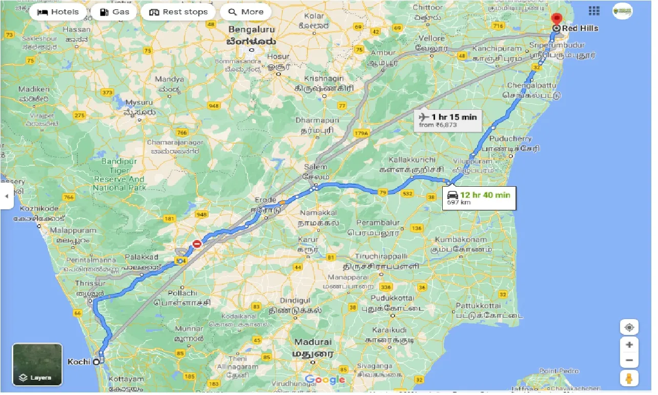 kochi-to-red-hills-round-trip