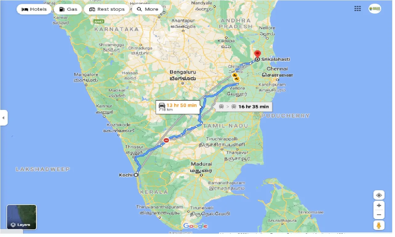 kochi-to-srikalahasti-one-way