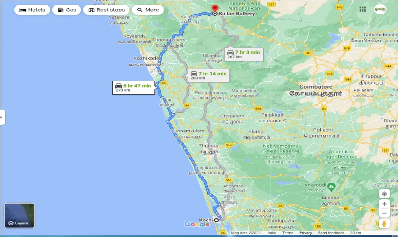 kochi-to-sulthanbathery-round-trip