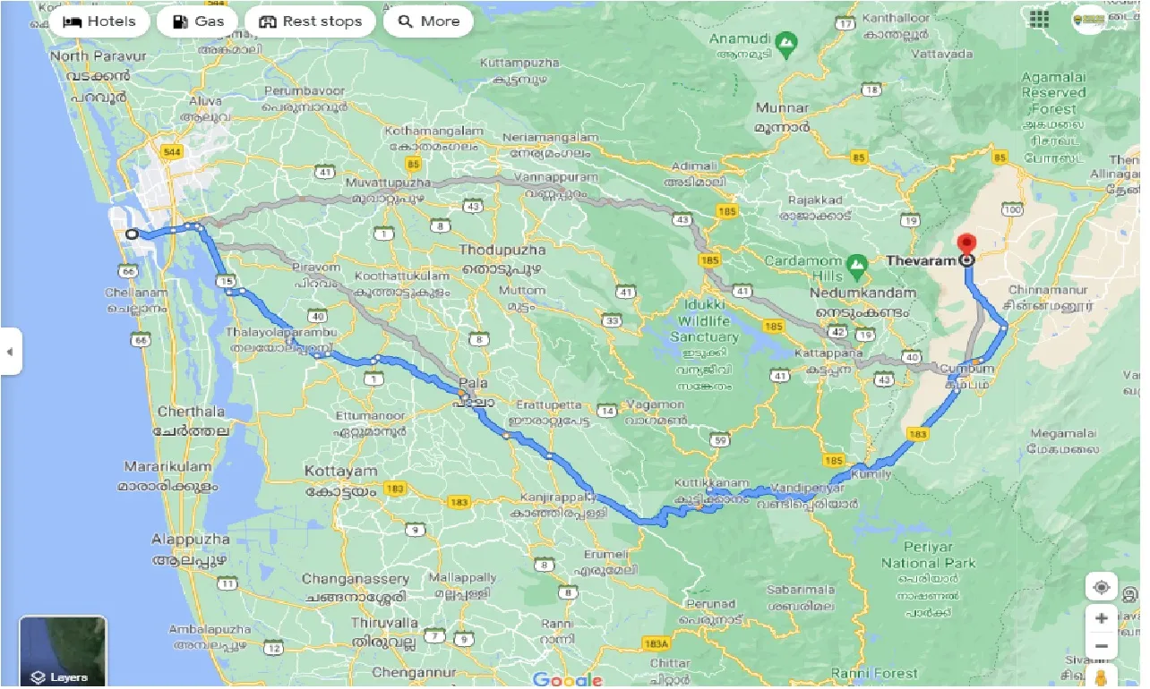 kochi-to-thevaram-round-trip