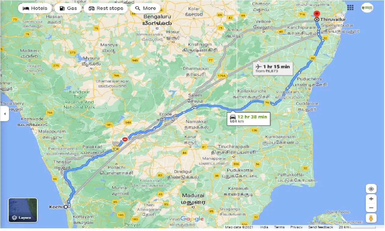 kochi-to-thiruvallur-one-way