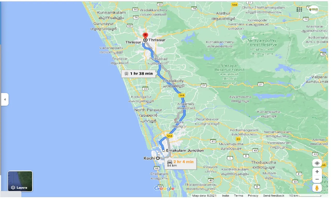 kochi-to-thrissur-round-trip