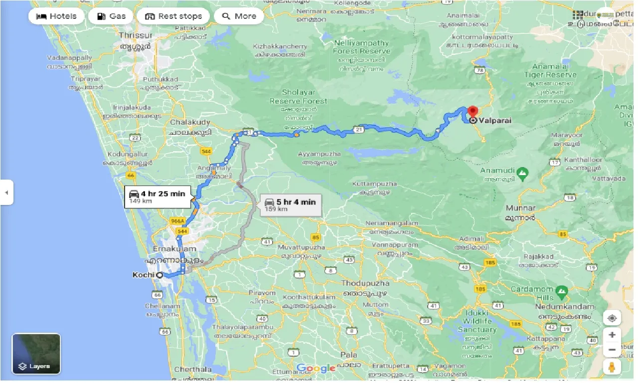 kochi-to-valparai-one-way