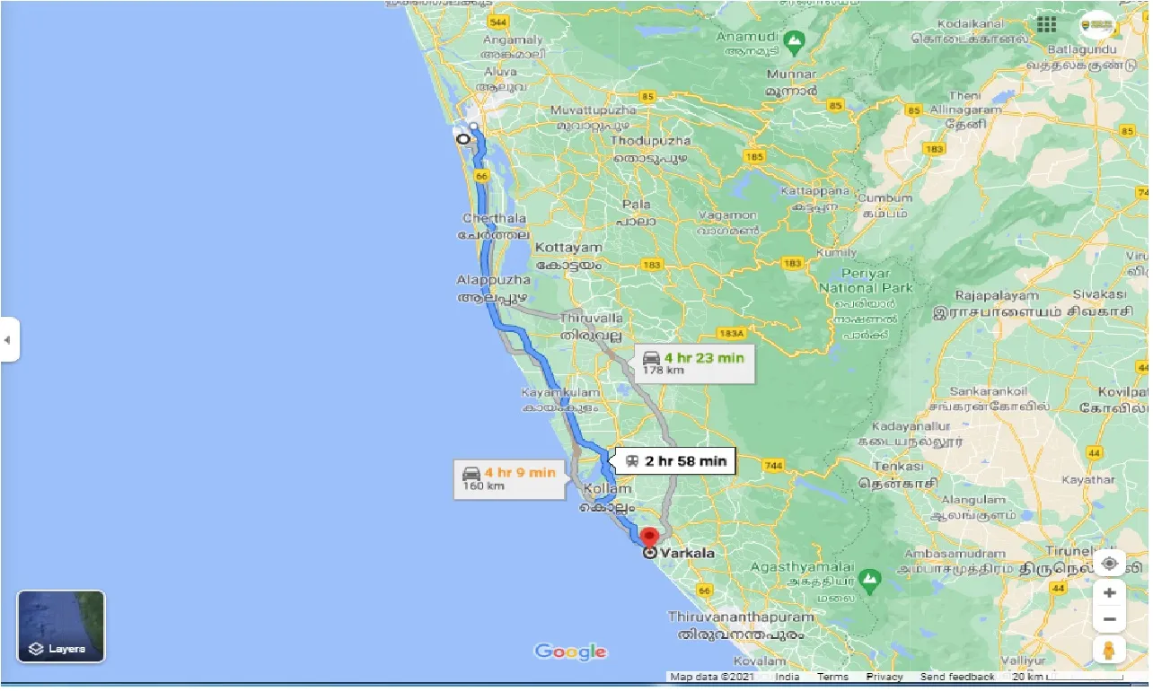 kochi-to-varkala-one-way