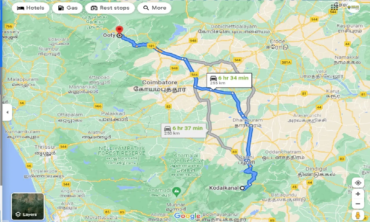 kodaikanal-to-ooty-round-trip