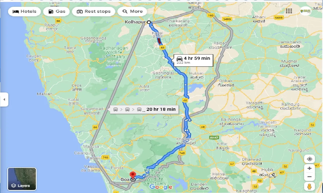 kolhapur-to-goa-one-way