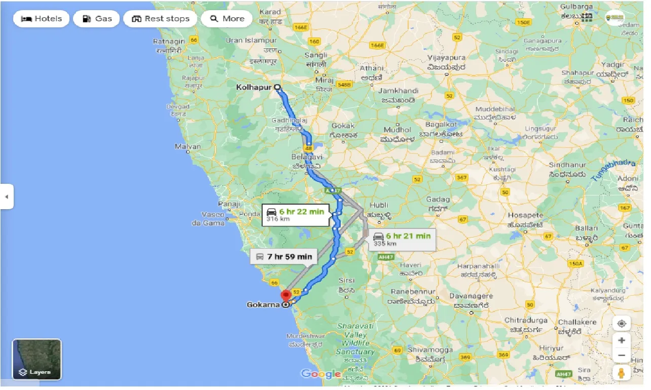 kolhapur-to-gokarna-outstation