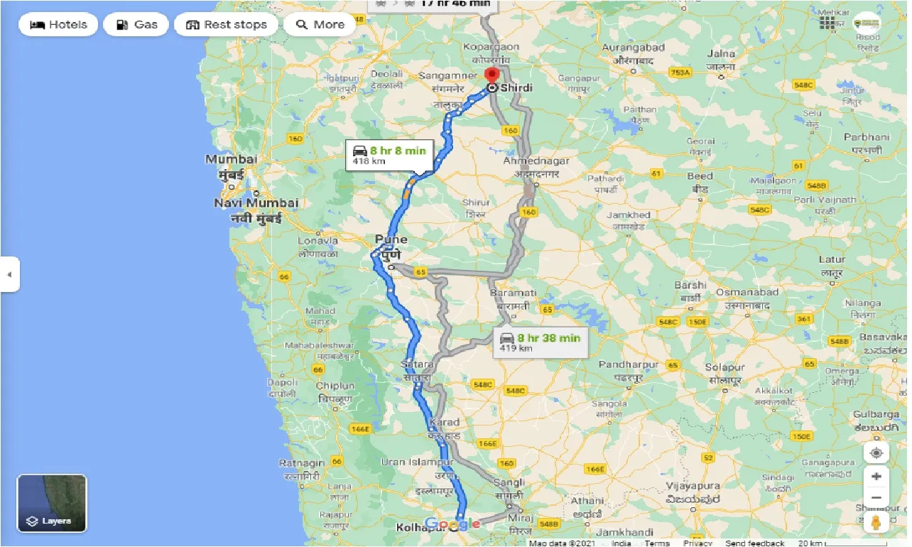 kolhapur-to-shirdi-one-way