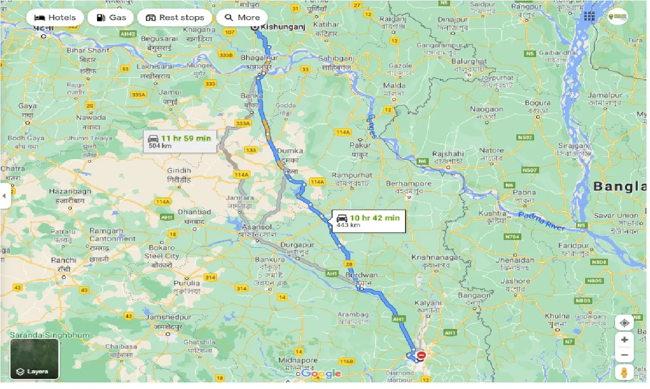 kolkata-to-Kishanganj-one-way