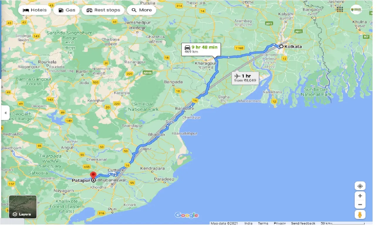 kolkata-to-Patapur-round-trip