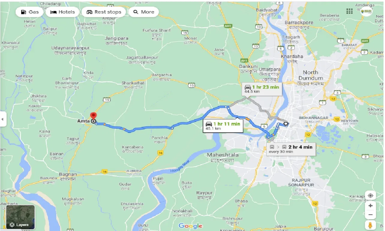 kolkata-to-amta-one-way