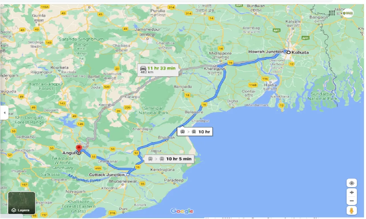 kolkata-to-angul-round-trip