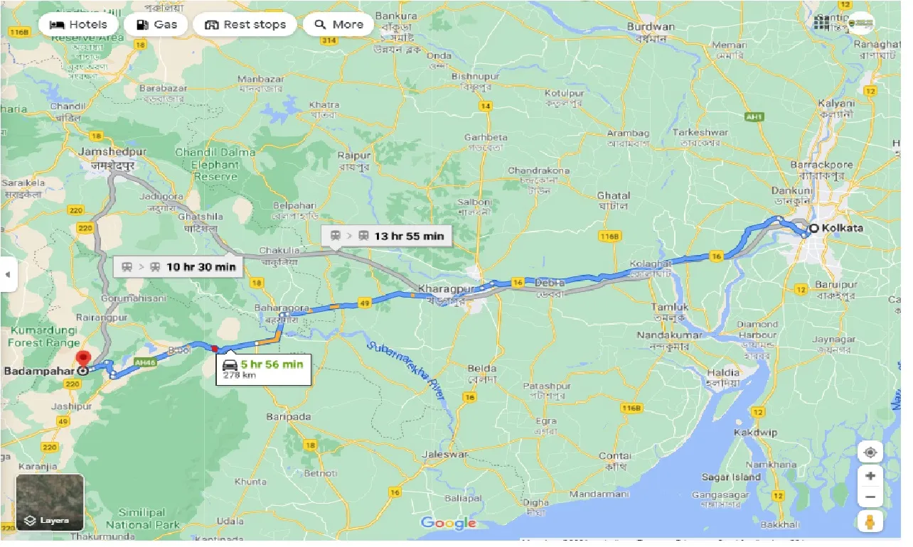 kolkata-to-badampahar-round-trip