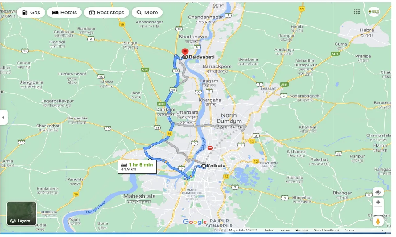 kolkata-to-baidyabati-round-trip